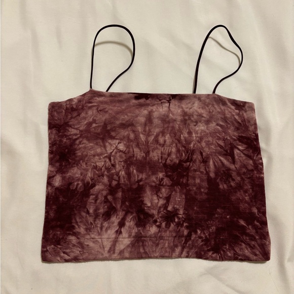 🩷Bungee-Strap Crop Cami (Burgundy) - Picture 8 of 14